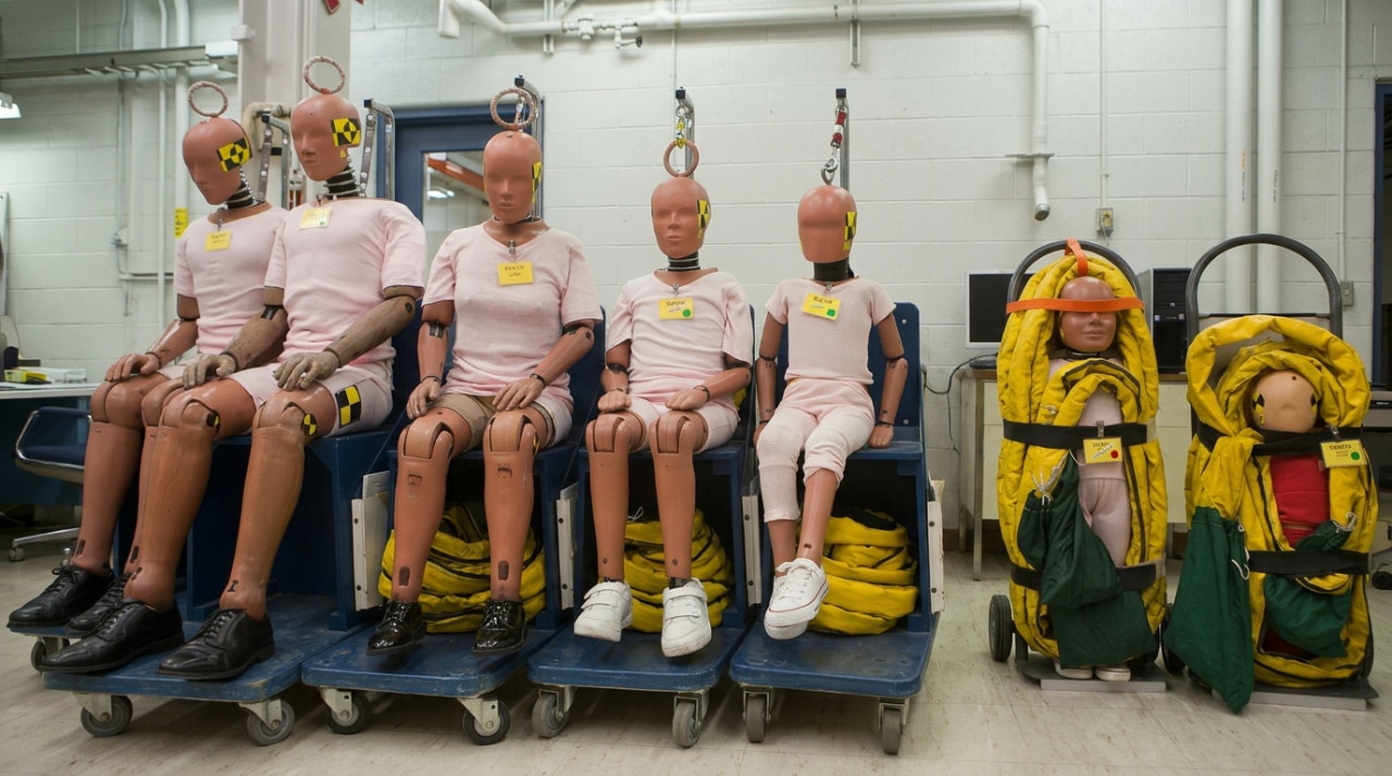 GM's current crash test dummy "family."
